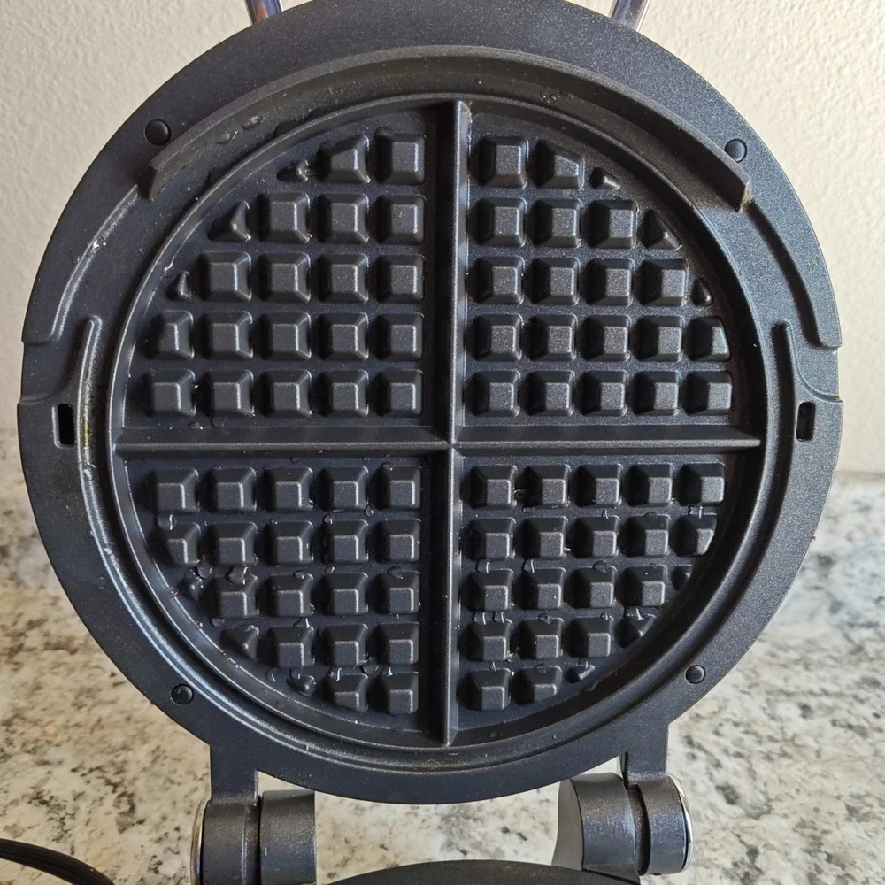 All-Clad Waffle Maker Classic Round Silver 6071 SL Stainless Steel 800W
